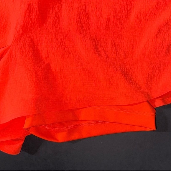 Athleta Trekkie Crest 2 in 1 Shortie in Racing Red Athletic Ripstop Neon Shorts - Picture 6 of 10